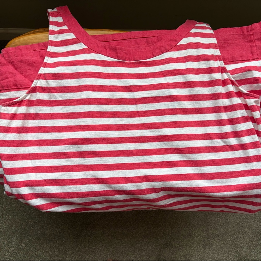 Tommy Bahama Striped Pink and White Mini Dress - Picture 4 of 7